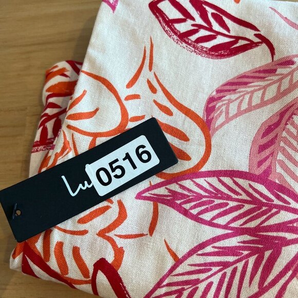 Lulus Tropical Open Front Blazer Medium in Red Pink Linen Blend - Picture 9 of 9